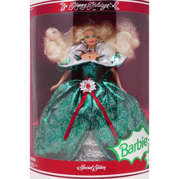 Mattel Happy Holidays Special Edition 1995 Barbie Doll NRFB - Picture 2 of 9